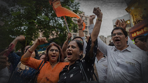  Former Chief Ministers Sharad Pawar and Vilasrao Deshmukh supporting Maratha reservation in 2008