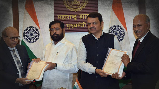 In January-February 2024, Devendra Fadnavis and Eknath Shinde were together at the Maratha reservation event.